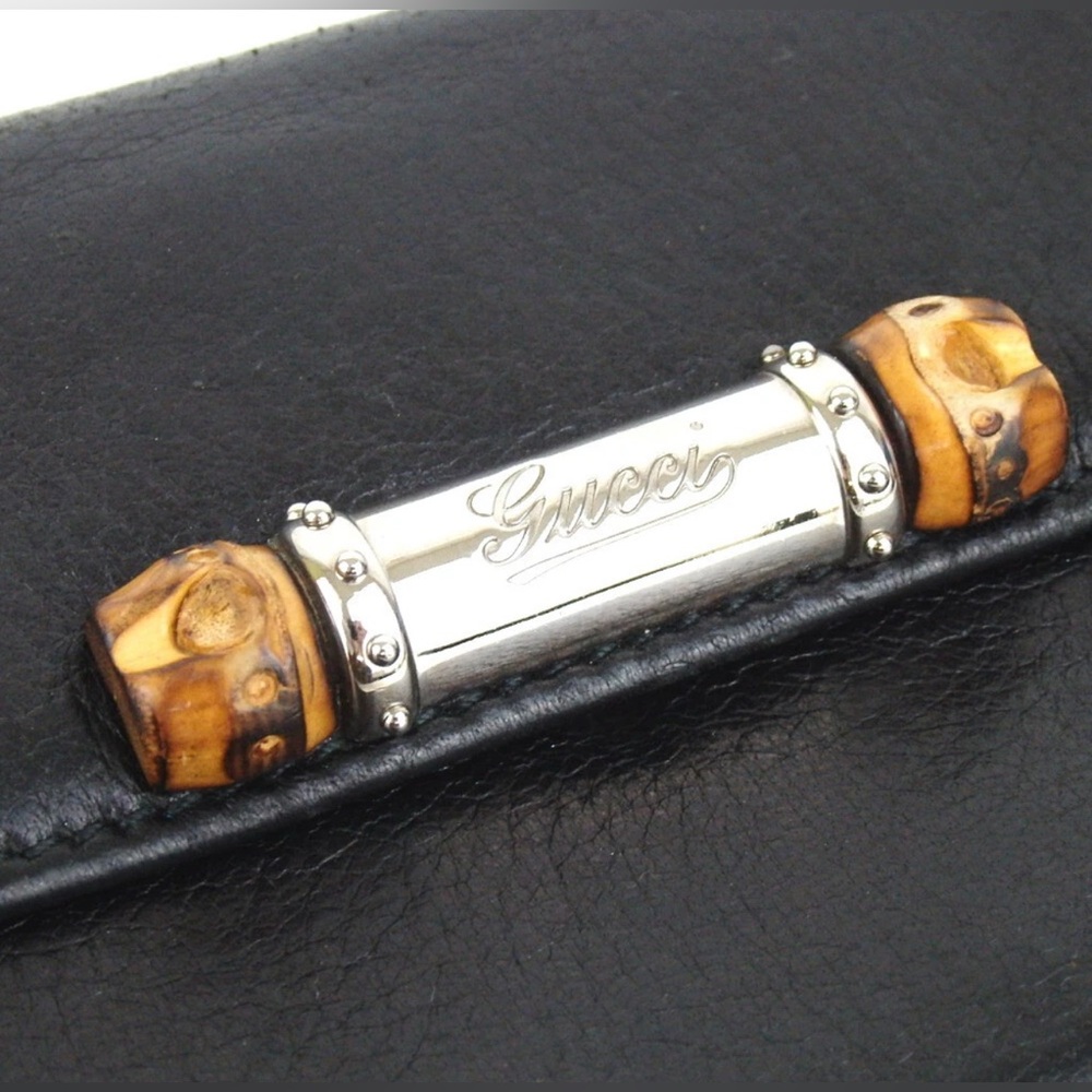 GUCCI Bamboo Leather Continental Wallet ๐โค๏ธ - Picture 4 of 15